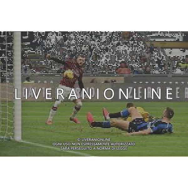ante Rebic segna il gol del 0-1 milan Inter vs Milan Campionato Serie A TIM - 23° giornata Milano 09-02-2020 Stadio Giuseppe Meazza - San Siro foto Roberto Garavaglia - ag. Aldo Liverani sas / AGENZIA ALDO LIVERANI SAS
