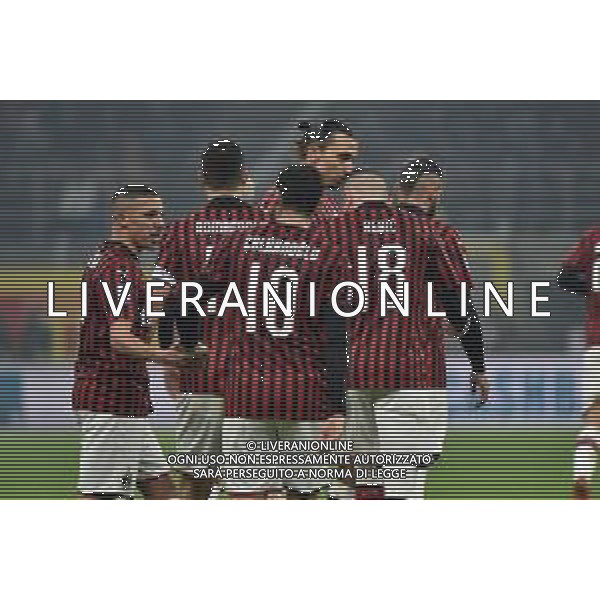 esultanza di ante Rebic dopo il gol del 0-1 milan Inter vs Milan Campionato Serie A TIM - 23¬∞ giornata Milano 09-02-2020 Stadio Giuseppe Meazza - San Siro foto Roberto Garavaglia - ag. Aldo Liverani sas / AGENZIA ALDO LIVERANI SAS