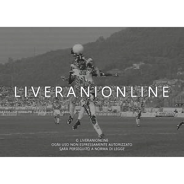 20-09-1992 BRESCIA CAMPIONATO DI CALCIO DI SERIE A BRESCIA PESCARA 1-0 NELLA FOTO SALVATORE GIUNTA E ROGER MENDY AG ALDO LIVERANI SAS