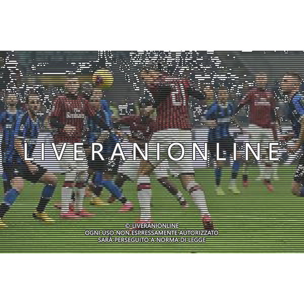 zlatan Ibrahimovic segna il gol del 0-2 Milan Inter vs Milan Campionato Serie A TIM - 23¬∞ giornata Milano 09-02-2020 Stadio Giuseppe Meazza - San Siro foto Roberto Garavaglia - ag. Aldo Liverani sas / AGENZIA ALDO LIVERANI SAS
