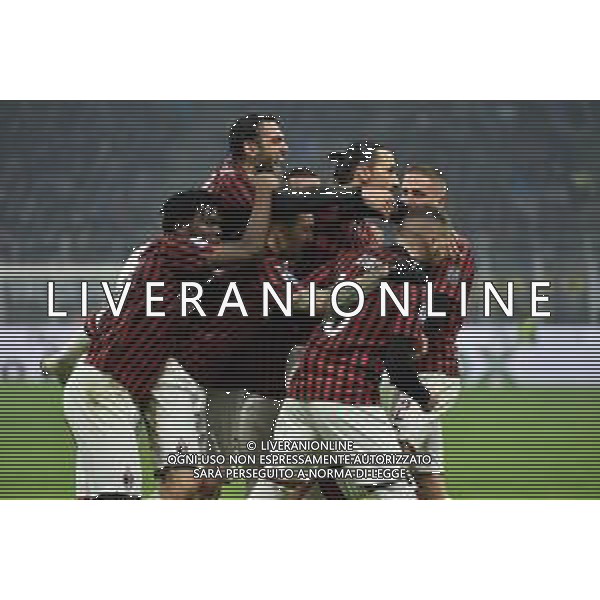 esultanza di zlatan Ibrahimovic dopo il gol del 0-2 Milan Inter vs Milan Campionato Serie A TIM - 23¬∞ giornata Milano 09-02-2020 Stadio Giuseppe Meazza - San Siro foto Roberto Garavaglia - ag. Aldo Liverani sas / AGENZIA ALDO LIVERANI SAS