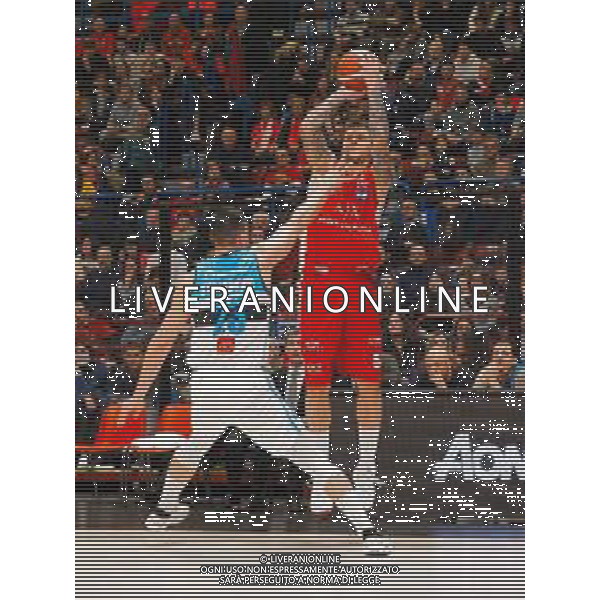 Campionato di Basket Serie A 2019/2020 Milano, Italia 09/02/2020 AX Armani Exchange Olimpia Milano vs Vanoli Basket Cremona Nella foto: Micov della AX Armani Exchange Olimpia Milano al tiro ostacolato da Stojanovic della Vanoli Cremona FOTO SAVINO PAOLELLA-ALESSIO MARINI -AG ALDO LIVERANI SAS