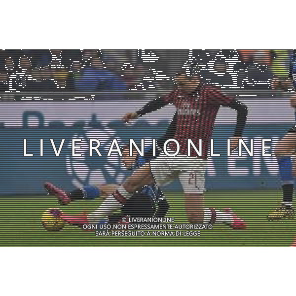 Nicolo\' Barella e zlatan Ibrahimovic Inter vs Milan Campionato Serie A TIM - 23¬∞ giornata Milano 09-02-2020 Stadio Giuseppe Meazza - San Siro foto Roberto Garavaglia - ag. Aldo Liverani sas / AGENZIA ALDO LIVERANI SAS