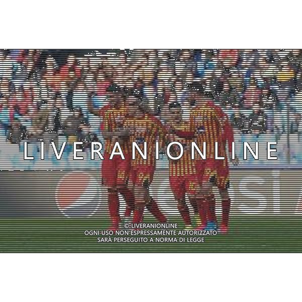 Campionato di Calcio Serie A 2019/2020 Napoli, Italia 09/02/2020 Napoli vs Lecce Nella foto: Esultanza primo gol Gianluca Lapadula FOTO MARCO IORIO-ALESSIO MARINI-AG ALDO LIVERANI SAS
