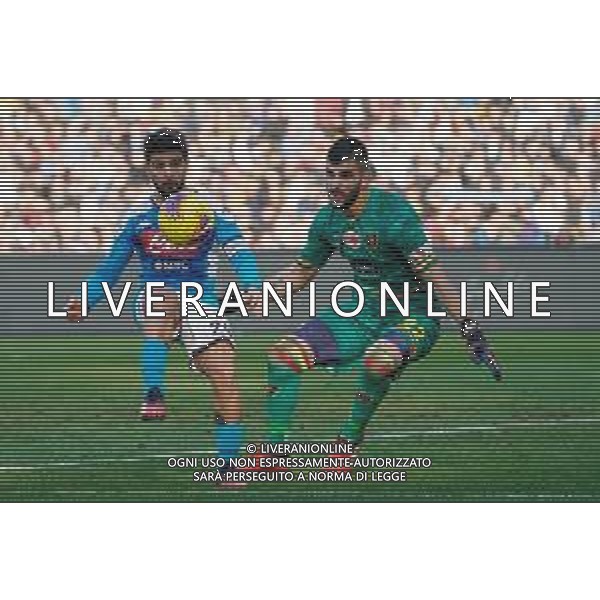 Campionato di Calcio Serie A 2019/2020 Napoli, Italia 09/02/2020 Napoli vs Lecce Nella foto: LORENZO INSIGNE-Mauro Vigorito FOTO MARCO IORIO-ALESSIO MARINI-AG ALDO LIVERANI SAS
