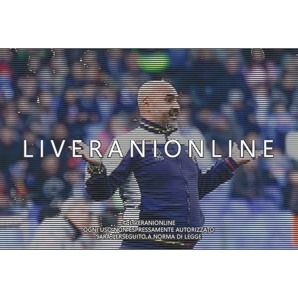Campionato di Calcio Serie A 2019/2020 Napoli, Italia 09/02/2020 Napoli vs Lecce Nella foto: Fabio Liverani FOTO MARCO IORIO-ALESSIO MARINI-AG ALDO LIVERANI SAS