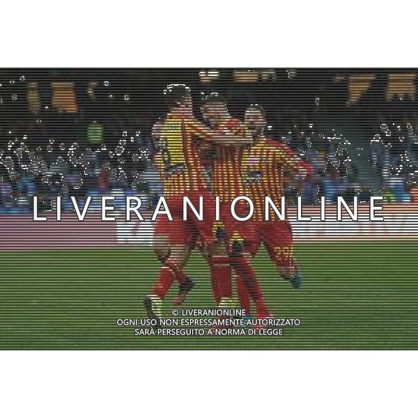 Campionato di Calcio Serie A 2019/2020 Napoli, Italia 09/02/2020 Napoli vs Lecce Nella foto: Esultanza Marco Mancosu FOTO MARCO IORIO-ALESSIO MARINI-AG ALDO LIVERANI SAS