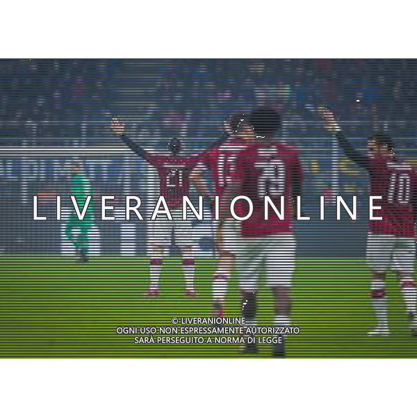 Campionato di Calcio Serie A 2019/2020 Milano, Italia 09/02/2020 Inter vs Milan Nella foto: Zlatan Ibrahimovic of AC Milan celebrates the goal FOTO FABRIZIO CARABELLI-ALESSIO MARINI-AG ALDOL IVERANI SAS