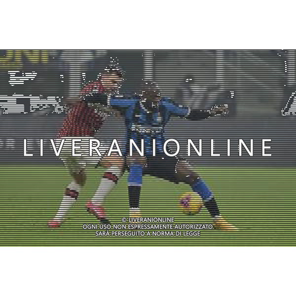 alessio Romagnoli e Lukaku romelu Inter vs Milan Campionato Serie A TIM - 23¬∞ giornata Milano 09-02-2020 Stadio Giuseppe Meazza - San Siro foto Roberto Garavaglia - ag. Aldo Liverani sas / AGENZIA ALDO LIVERANI SAS