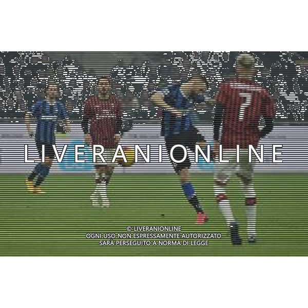 marcelo Brozovic segna il gol del 1-2 Inter vs Milan Campionato Serie A TIM - 23¬∞ giornata Milano 09-02-2020 Stadio Giuseppe Meazza - San Siro foto Roberto Garavaglia - ag. Aldo Liverani sas / AGENZIA ALDO LIVERANI SAS