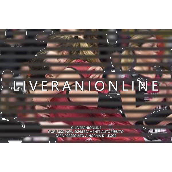 Campionato di Volley Serie A1 Femminile 2019/2020 Busto Arsizio, Italia 09/02/2020 Unet E-Work Busto Arsizio vs Igor Gorgonzola Novara Nella foto: Alessia Orro e Alessia Gennari (UYBA Unet E-Work Busto Arsizio) FOTO ELISA CALABRESE-ALESSIO MARINI-AG ALDO LIVERANI SAS