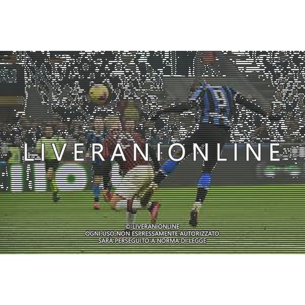 romelu Lukaku segna il gol del 4 a 2 Inter Inter vs Milan Campionato Serie A TIM - 23¬∞ giornata Milano 09-02-2020 Stadio Giuseppe Meazza - San Siro foto Roberto Garavaglia - ag. Aldo Liverani sas / AGENZIA ALDO LIVERANI SAS