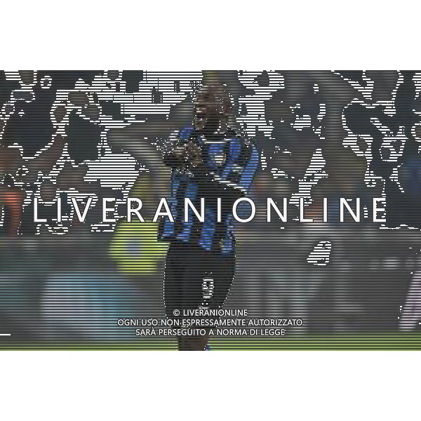 esultanza finale di romelu Lukaku Inter vs Milan Campionato Serie A TIM - 23¬∞ giornata Milano 09-02-2020 Stadio Giuseppe Meazza - San Siro foto Roberto Garavaglia - ag. Aldo Liverani sas / AGENZIA ALDO LIVERANI SAS