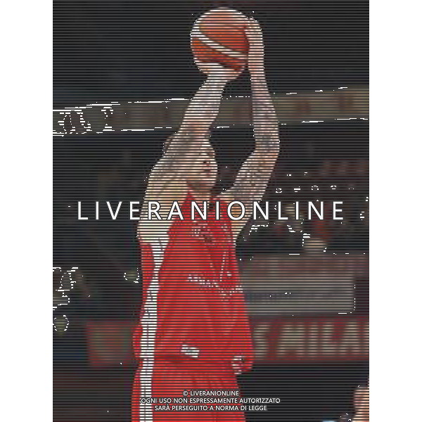 Campionato di Basket Serie A 2019/2020 Milano, Italia 09/02/2020 AX Armani Exchange Olimpia Milano vs Vanoli Basket Cremona Nella foto: Micov della AX Armani Exchange Olimpia Milano , anche questa volta infallibile match winner. FOTO SAVINO PAOLELLA-ALESSIO MARINI-AG ALDO LIVERANI SAS