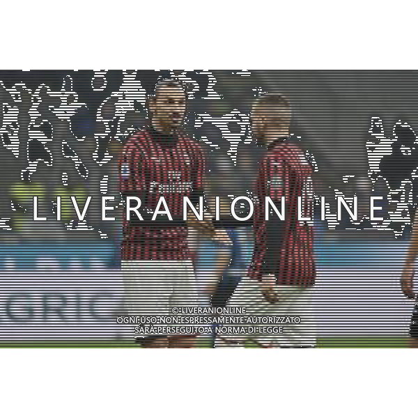 Zlatan Ibrahimovic (Milan) SX e Ante Rebic (Milan) DX Inter vs Milan Campionato Serie A TIM - 23° giornata Milano 09-02-2020 Stadio Giuseppe Meazza - San Siro foto Roberto Garavaglia - ag. Aldo Liverani sas