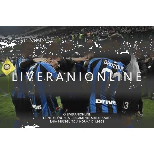 esultanza Inter dopo il gol del 4 a 2 Inter vs Milan Campionato Serie A TIM - 23° giornata Milano 09-02-2020 Stadio Giuseppe Meazza - San Siro foto Roberto Garavaglia - ag. Aldo Liverani sas