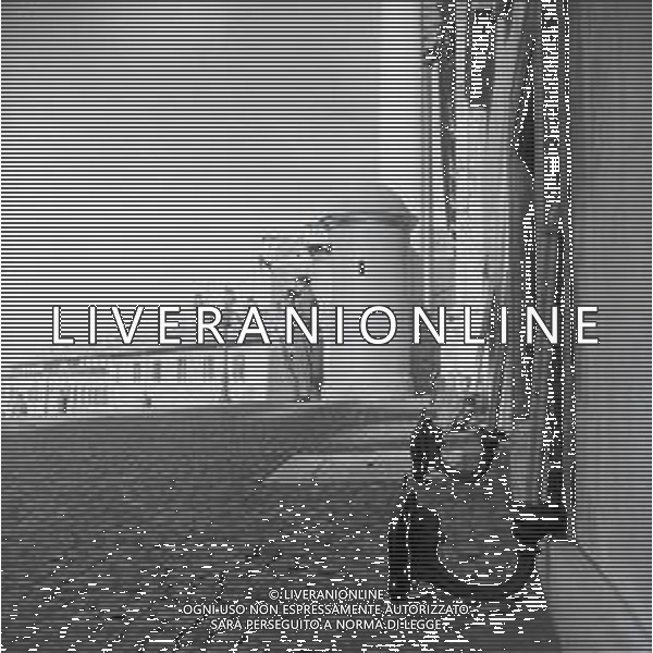 1950 ROMA PALAZZO DEL QUIRINALE I VIGILI DEL FUOCO CAMBIANO LE LUCI DEI LAMPIONI AG ALDO LIVERANI SAS