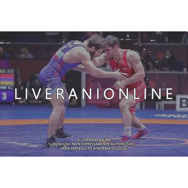 Lotta Roma, Italia 11/02/2020 Senior European Championships - Day 2 Nella foto: A. Mnatsakamian (BUL) vs K. Chalyan (ARM) category GR 77kg ©Luigi Mariani - Alessio Marini / AGENZIA ALDO LIVERANI SAS