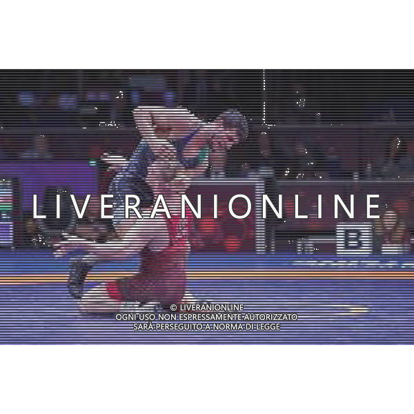 Lotta Roma, Italia 11/02/2020 Senior European Championships - Day 2 Nella foto: Z. Levai (HUN) vs S. Syleymanov (AZE) category GR 77kg ©Luigi Mariani - Alessio Marini / AGENZIA ALDO LIVERANI SAS
