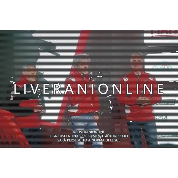 IMOLA 12 02 2020 AUTODROMO ENZO E DINO FERRARI PRESENTAZIONE UFFICIALE DELLA SCUDERIA ARUBA.IT RACING-DUCATI SUPERBIKE NELLA FOTO TEAM MANAGER SERAFINO FOTI, DIRETTORE GENERALE DUCATI CORSE GIGI DALL\'IGNA E DIRETTORE SPORTIVO PAOLO CIABATTI ©SANNA / AGENZIA ALDO LIVERANI SAS