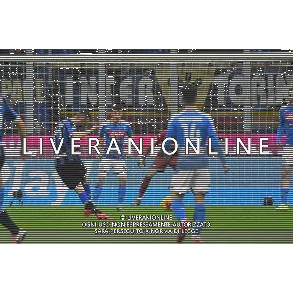 Marcelo Brozovic al tiro Inter vs Napoli Coppa Italia - semifinale gara di andata Milano 12-02-2020 Stadio Giuseppe Meazza - San Siro foto Roberto Garavaglia - ag. Aldo Liverani sas
