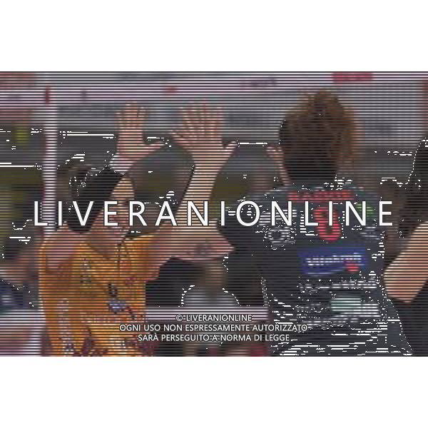 Campionato di Volley Serie A1 Femminile 2019/2020 Busto Arsizio, Italia 12/02/2020 Unet E-Work Busto Arsizio-Bartoccini Fortinfissi Perugia Nella foto: Giada Cecchetto esultanza (Bartoccini Fortinfissi Perugia) ©Elisa Calabrese - Alessio Marini / AGENZIA ALDO LIVERANI SAS