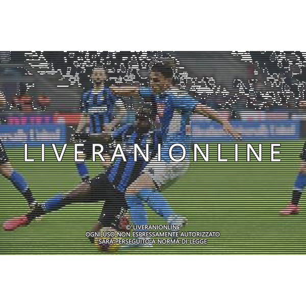 Eljif Elmas chiuso da Victor Moses Inter vs Napoli Coppa Italia - semifinale gara di andata Milano 12-02-2020 Stadio Giuseppe Meazza - San Siro foto Roberto Garavaglia - ag. Aldo Liverani sas/ AGENZIA ALDO LIVERANI SAS