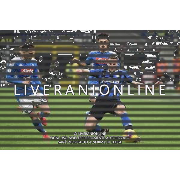 Milan Skriniar chiuso da Piotr Zielinski e Eljif Elmas Inter vs Napoli Coppa Italia - semifinale gara di andata Milano 12-02-2020 Stadio Giuseppe Meazza - San Siro foto Roberto Garavaglia - ag. Aldo Liverani sas/ AGENZIA ALDO LIVERANI SAS