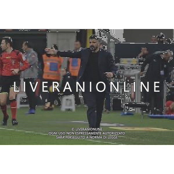 Gennaro Gattuso allenatore Napoli Inter vs Napoli Coppa Italia - semifinale gara di andata Milano 12-02-2020 Stadio Giuseppe Meazza - San Siro foto Roberto Garavaglia - ag. Aldo Liverani sas/ AGENZIA ALDO LIVERANI SAS