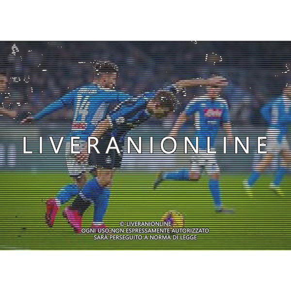 TIM Cup - Coppa Italia 2019/2020 Milano, Italia 12/02/2020 Semifinali - Inter vs Napoli Nella foto: Nicolo Barella of FC Internazionale and Dries Mertens of SSC Napoli during the Coppa Italia 2019/20 match between FC Internazionale vs SSC Napoli at the San Siro Stadium, Milan, Italy on February 12, 2020 - Photo Fabrizio Carabelli ©Fabrizio Carabelli - Alessio Marini / AGENZIA ALDO LIVERANI SAS