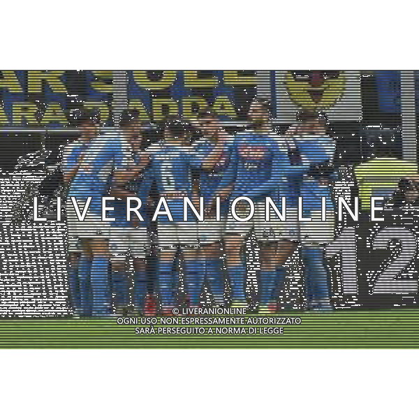 esultanza Napoli dopo il gol dell\'1 a 0 di Fabian Ruiz Inter vs Napoli Coppa Italia - semifinale gara di andata Milano 12-02-2020 Stadio Giuseppe Meazza - San Siro foto Roberto Garavaglia - ag. Aldo Liverani sas / AGENZIA ALDO LIVERANI SAS