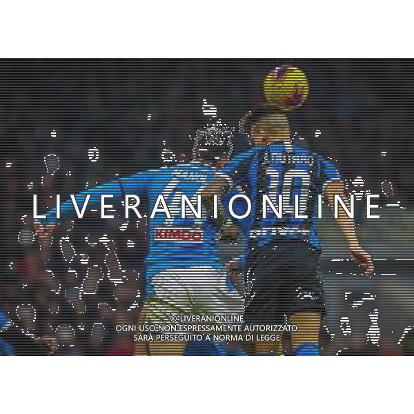 TIM Cup - Coppa Italia 2019/2020 Milano, Italia 12/02/2020 Semifinali - Inter vs Napoli Nella foto: Lautaro Martinez of FC Internazionale fights for the ball against Konstantinos Manolas of SSC Napoli ©Fabrizio Carabelli - Alessio Marini / AGENZIA ALDO LIVERANI SAS