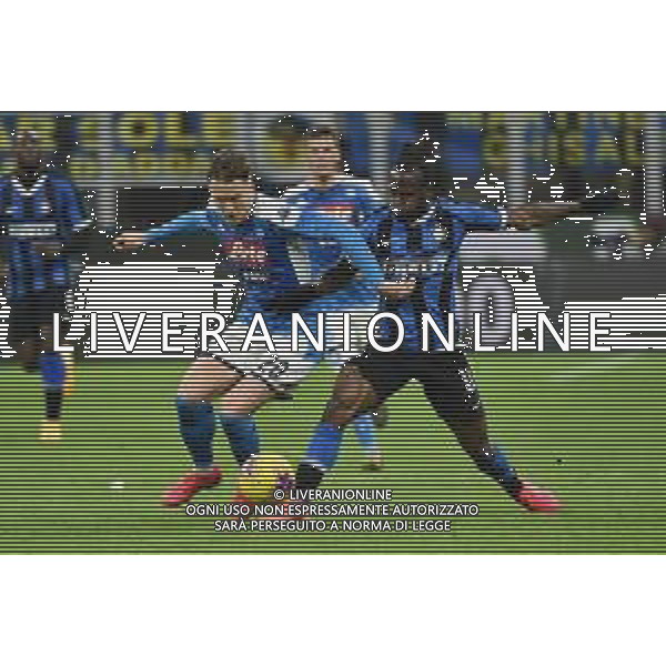 Piotr Zielinski (Napoli) SX e Victor Moses (Inter) DX Inter vs Napoli Coppa Italia - semifinale gara di andata Milano 12-02-2020 Stadio Giuseppe Meazza - San Siro foto Roberto Garavaglia - ag. Aldo Liverani sas