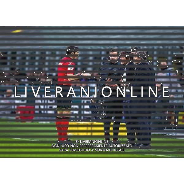 TIM Cup - Coppa Italia 2019/2020 Milano, Italia 12/02/2020 Semifinali - Inter vs Napoli Nella foto: Head Coach of FC Internazionale Antonio Conte reacts from the bench ©Fabrizio Carabelli - Alessio Marini / AGENZIA ALDO LIVERANI SAS