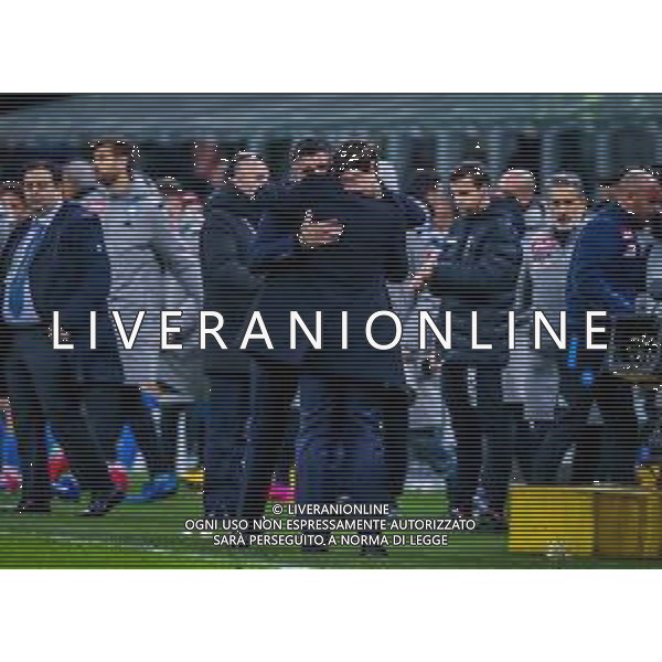 TIM Cup - Coppa Italia 2019/2020 Milano, Italia 12/02/2020 Semifinali - Inter vs Napoli Nella foto: Head Coach of FC Internazionale Antonio Conte and Head Coach of SSC Napoli Gennaro Gattuso ©Fabrizio Carabelli - Alessio Marini / AGENZIA ALDO LIVERANI SAS