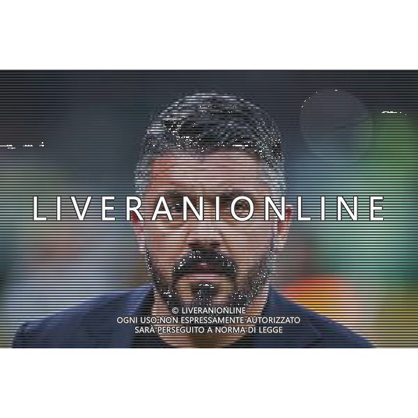 TIM Cup - Coppa Italia 2019/2020 Milano, Italia 12/02/2020 Semifinali - Inter vs Napoli Nella foto: L\'allenatore Gennaro Gattuso (Napoli) ©Alessio Morgese - Alessio Marini / AGENZIA ALDO LIVERANI SAS