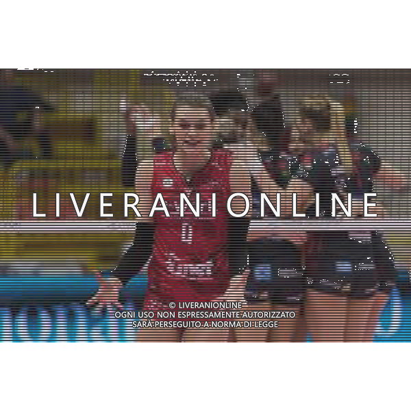 Campionato di Volley Serie A1 Femminile 2019/2020 Busto Arsizio, Italia 12/02/2020 Unet E-Work Busto Arsizio-Bartoccini Fortinfissi Perugia Nella foto: Britt Herbots (UYBA Unet E-Work Busto Arsizio) ©Elisa Calabrese - Alessio Marini / AGENZIA ALDO LIVERANI SAS