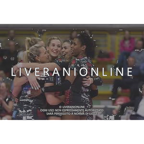 Campionato di Volley Serie A1 Femminile 2019/2020 Busto Arsizio, Italia 12/02/2020 Unet E-Work Busto Arsizio-Bartoccini Fortinfissi Perugia Nella foto: esultanza (Bartoccini Fortinfissi Perugia) ©Elisa Calabrese - Alessio Marini / AGENZIA ALDO LIVERANI SAS