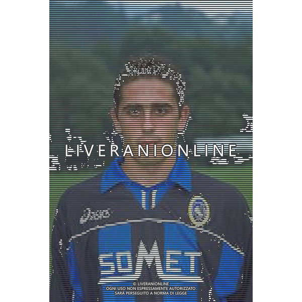 PRIMI PIANI ROSA GIOCATORI ATALANTA CALCIO 1999-2000 NELLA FOTO ALEX PINARDI AG ALDO LIVERANI SAS