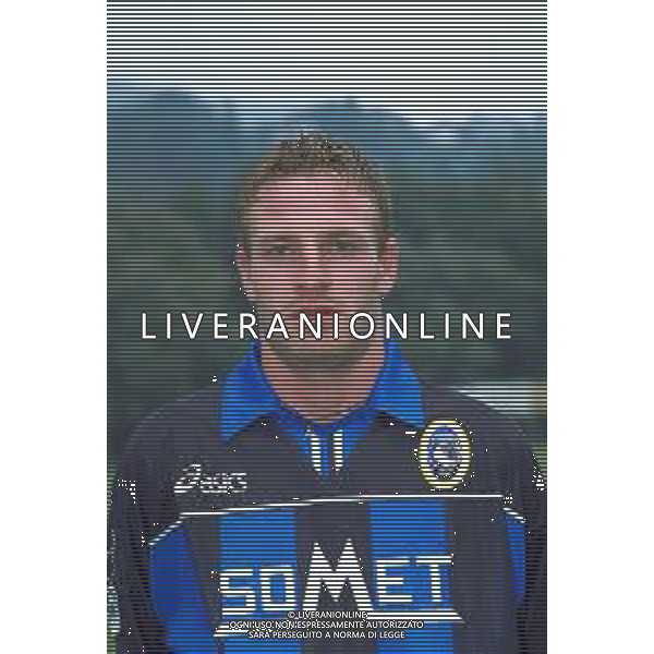 PRIMI PIANI ROSA GIOCATORI ATALANTA CALCIO 1999-2000 NELLA FOTO CESARE NATALI AG ALDO LIVERANI SAS