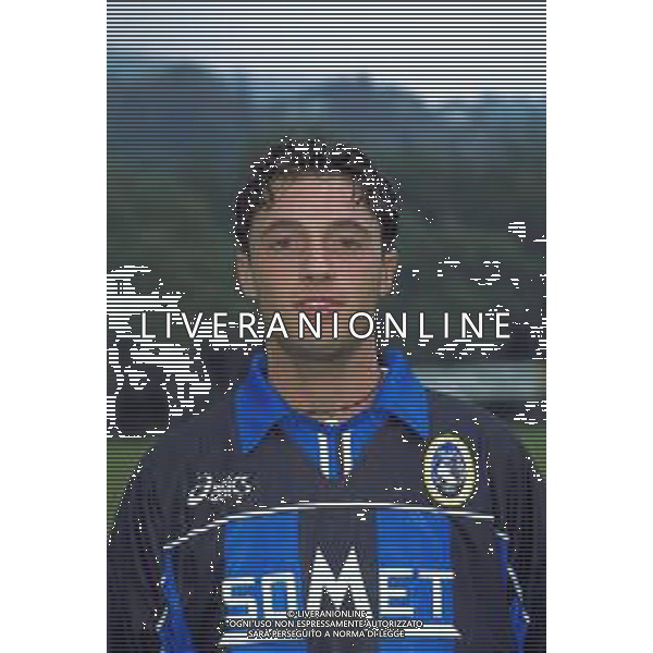 PRIMI PIANI ROSA GIOCATORI ATALANTA CALCIO 1999-2000 NELLA FOTO CORRADO COLOMBO AG ALDO LIVERANI SAS