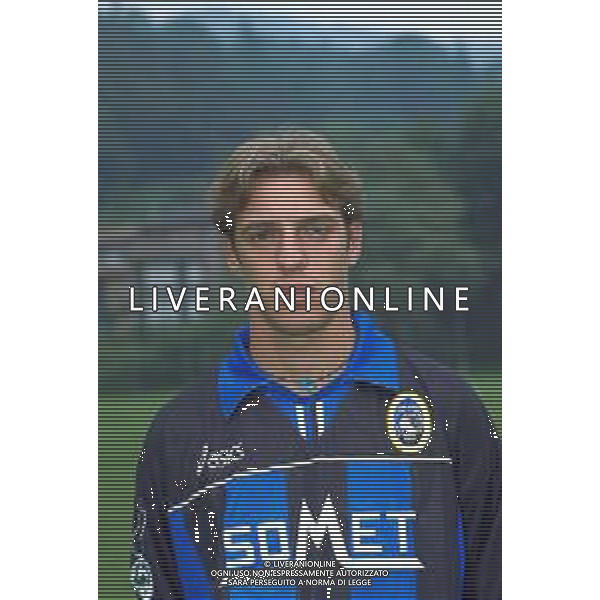 PRIMI PIANI ROSA GIOCATORI ATALANTA CALCIO 1999-2000 NELLA FOTO CRISTIAN ZENONI AG ALDO LIVERANI SAS