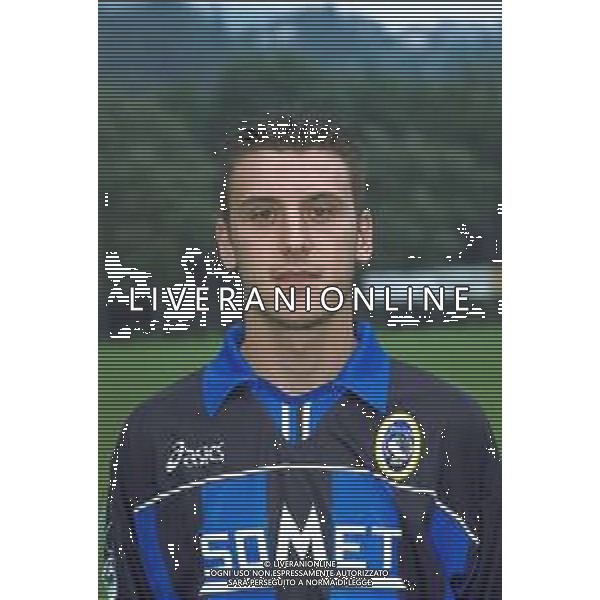 PRIMI PIANI ROSA GIOCATORI ATALANTA CALCIO 1999-2000 NELLA FOTO GIAMPAOLO BELLINI AG ALDO LIVERANI SAS