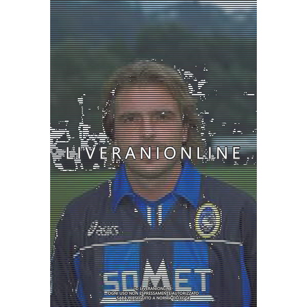 PRIMI PIANI ROSA GIOCATORI ATALANTA CALCIO 1999-2000 NELLA FOTO GIOVANNI PIACENTINI AG ALDO LIVERANI SAS