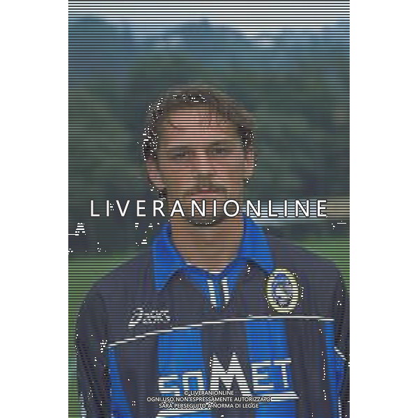 PRIMI PIANI ROSA GIOCATORI ATALANTA CALCIO 1999-2000 NELLA FOTO Ljubisa Dunđerski AG ALDO LIVERANI SAS