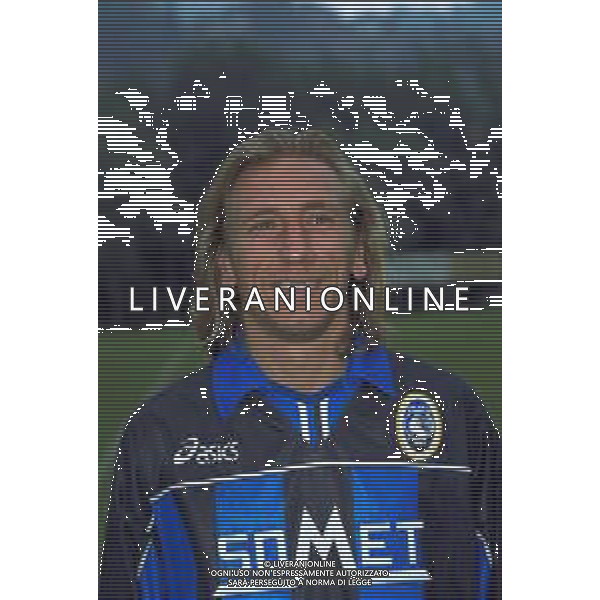 PRIMI PIANI ROSA GIOCATORI ATALANTA CALCIO 1999-2000 NELLA FOTO MARCO NAPPI AG ALDO LIVERANI SAS
