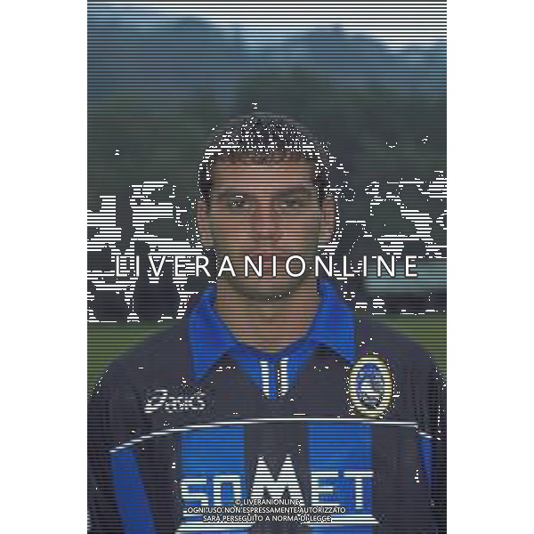 PRIMI PIANI ROSA GIOCATORI ATALANTA CALCIO 1999-2000 NELLA FOTO PIERRE GIORGIO REGONESI AG ALDO LIVERANI SAS