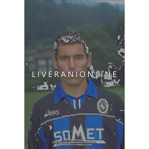 PRIMI PIANI ROSA GIOCATORI ATALANTA CALCIO 1999-2000 NELLA FOTO PIERRE REGONESI AG ALDO LIVERANI SAS