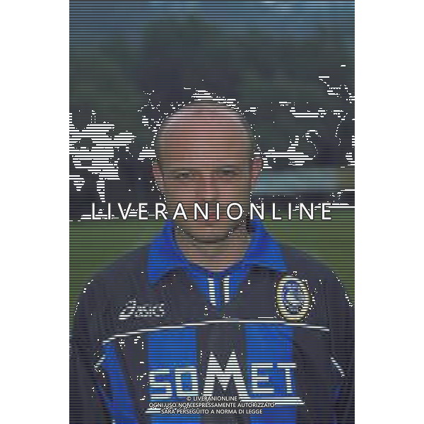 PRIMI PIANI ROSA GIOCATORI ATALANTA CALCIO 1999-2000 NELLA FOTO robert englaro AG ALDO LIVERANI SAS