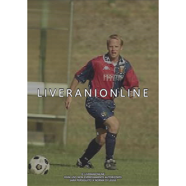 1998-1999 GENOA CALCIO PARTITA AMICHEVOLE NELLA FOTO Markus Münch AG ALDO LIVERANI SAS
